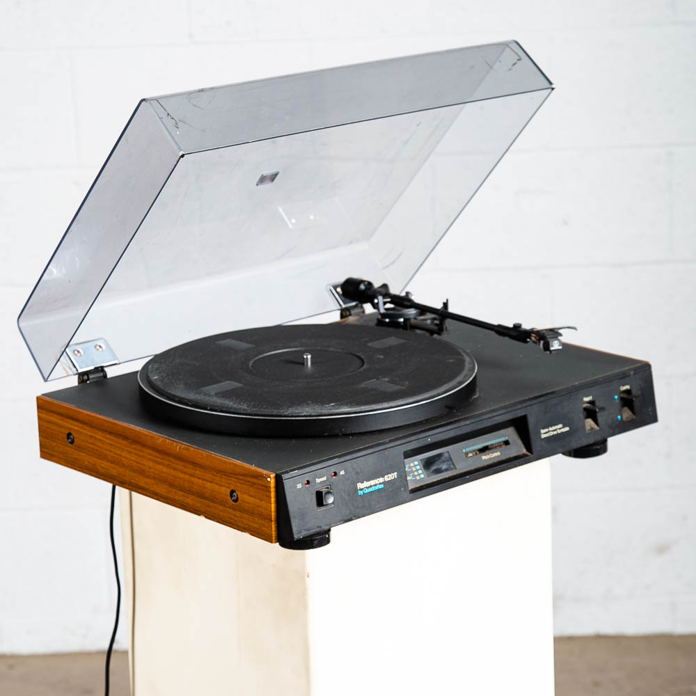 Vintage Record Player Quadraflex Reference 620T Turntable Semi Auto AT AS IS