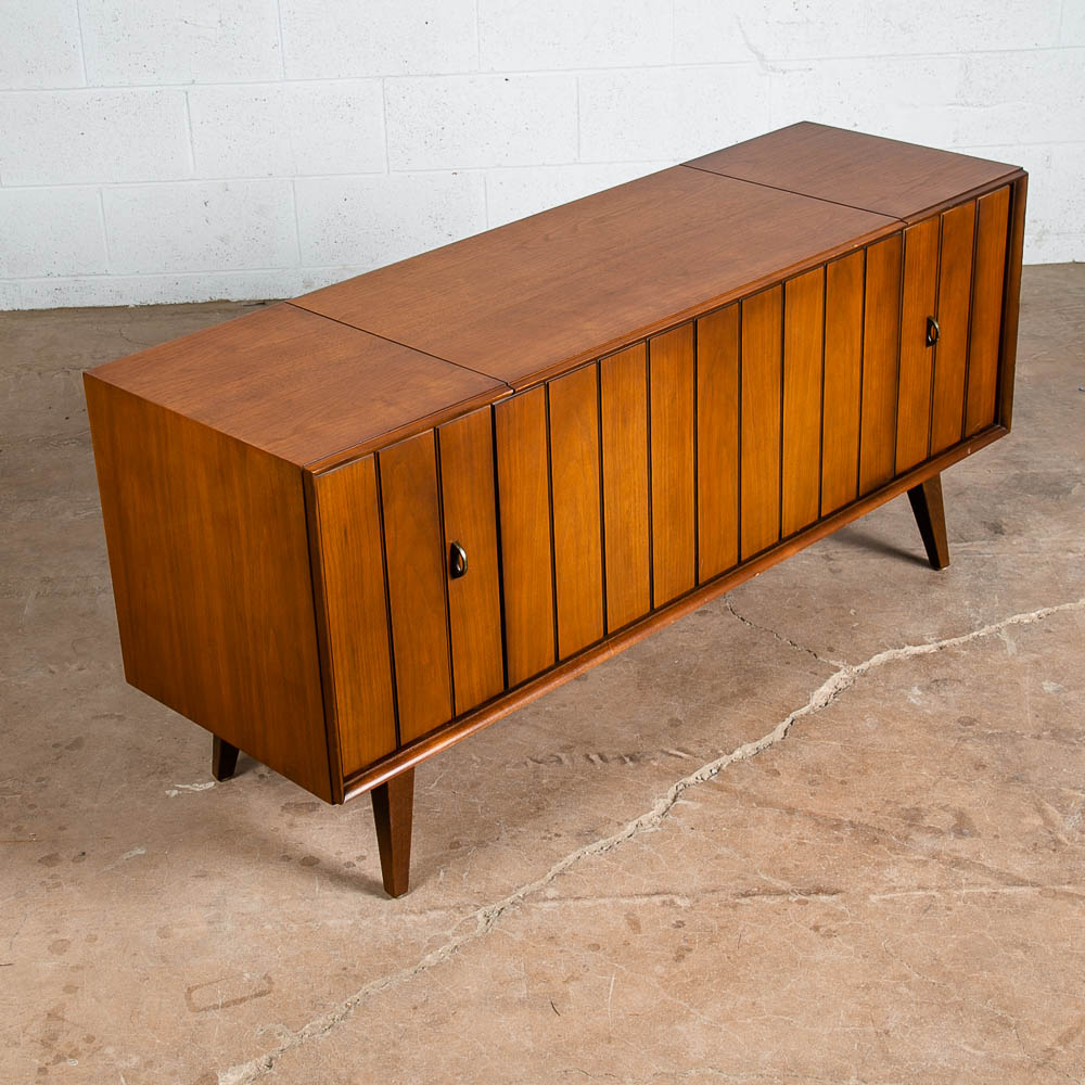 Mid Century Modern Stereo Console Record Player Zenith X930 Hifi Radio Wood Mcm - Image 4