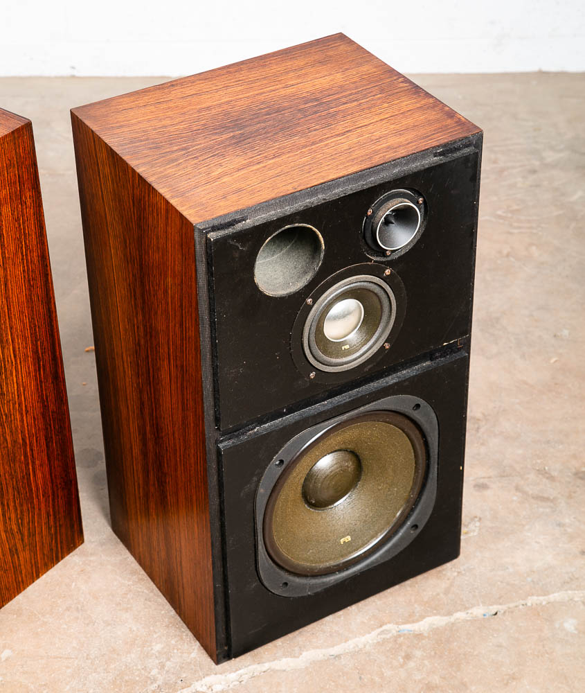 Mid Century Modern Vintage Speakers Pioneer CS-R500 Pair Rosewood Mcm Set AS IS - Image 8