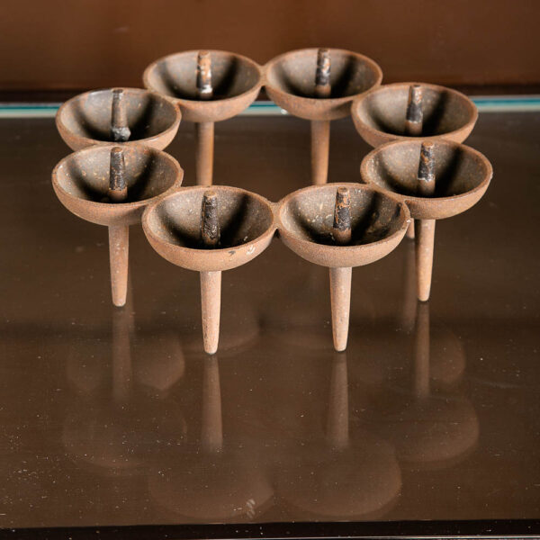 Mid Century Danish Modern Candleholder Dansk Börje Rajalin Metal Cast Iron Mcm - Image 4