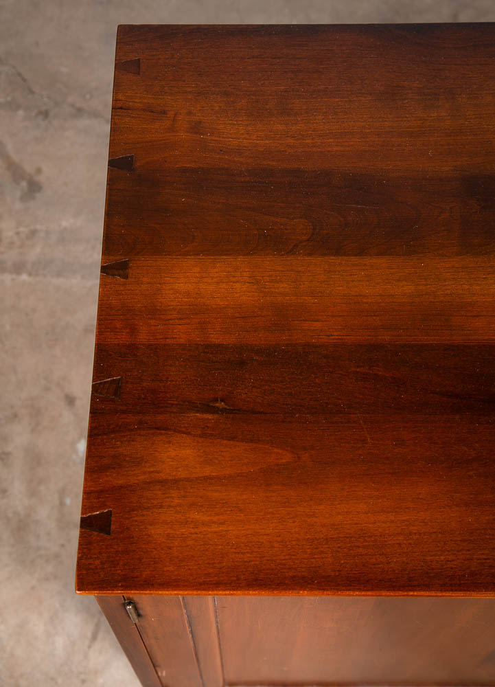 Mid Century Modern Credenza Willett Solid Cherry Compact Vintage Drawer Media NM - Image 9