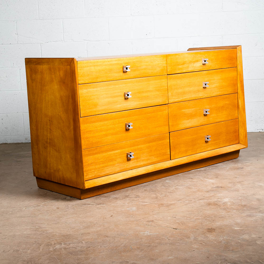Mid Century Modern Dresser Credenza American Martinsville Walnut 8 Drawer Mcm - Image 7