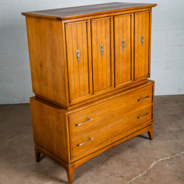 Mid Century Modern Dresser Highboy Kent Coffey Wharton 5 Drawer Vintage Danish