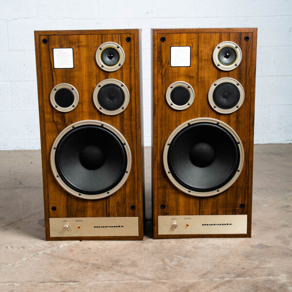 Mid Century Modern Speakers Marantz 7000 Vintage Set Tested Mcm Floor Hifi AS IS