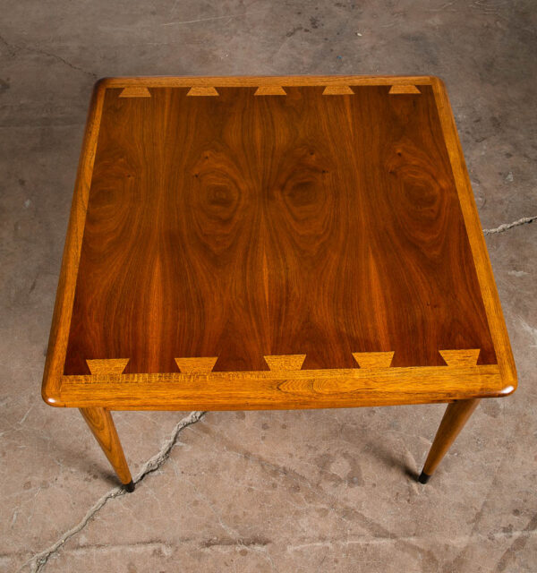 Mid Century Modern End Table Lane Side Walnut Coffee Vintage Square Acclaim NM - Image 3