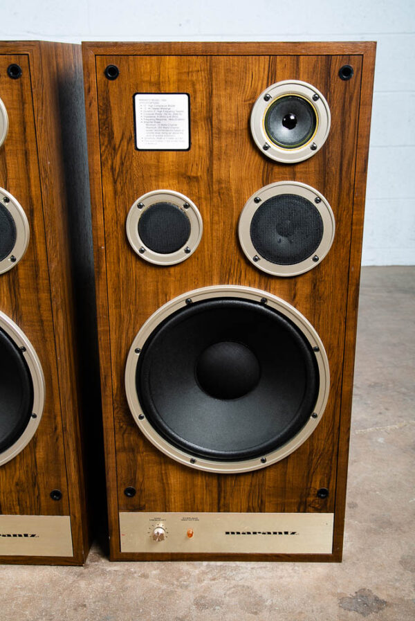 Mid Century Modern Speakers Marantz 7000 Vintage Set Tested Mcm Floor Hifi AS IS - Image 9