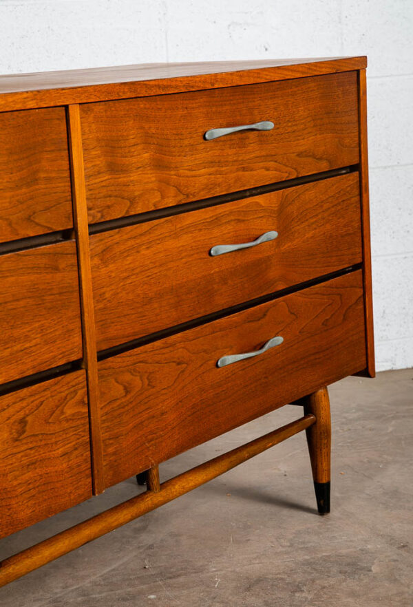 Mid Century Modern Dresser Credenza 6 Drawers Lane Acclaim Mcm Vintage Walnut NM - Image 9
