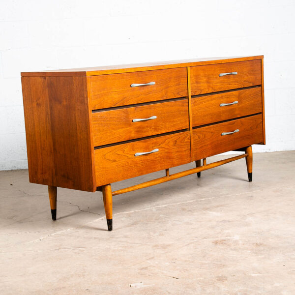 Mid Century Modern Dresser Credenza 6 Drawers Lane Acclaim Mcm Vintage Walnut NM - Image 6