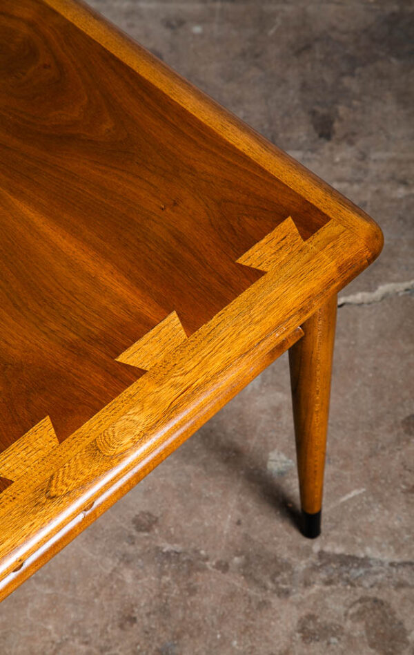 Mid Century Modern End Table Lane Side Walnut Coffee Vintage Square Acclaim NM - Image 11