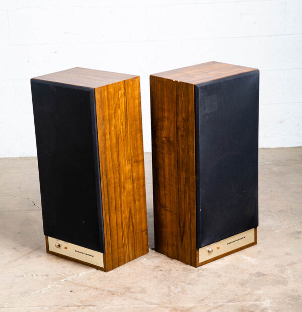 Mid Century Modern Speakers Marantz 7000 Vintage Set Tested Mcm Floor Hifi AS IS - Image 2