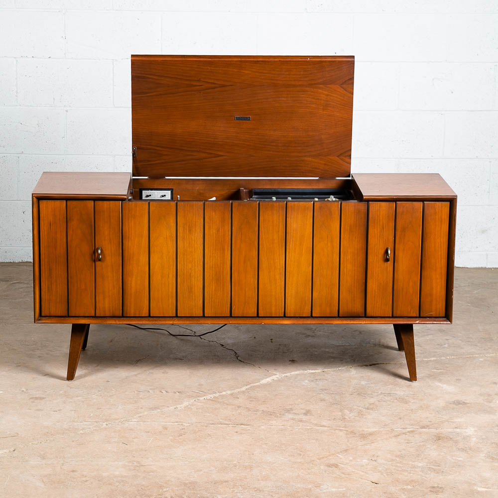 Mid Century Modern Stereo Console Record Player Zenith X930 Hifi Radio Wood Mcm - Image 10
