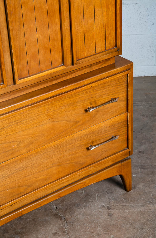 Mid Century Modern Dresser Highboy Kent Coffey Wharton 5 Drawer Vintage Danish - Image 6