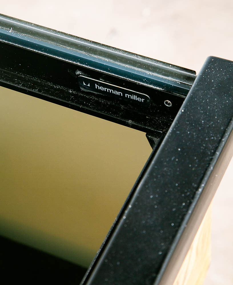 Mid Century Modern Desk Executive Peter Protzman Herman Miller Zebrawood Chrome - Image 9