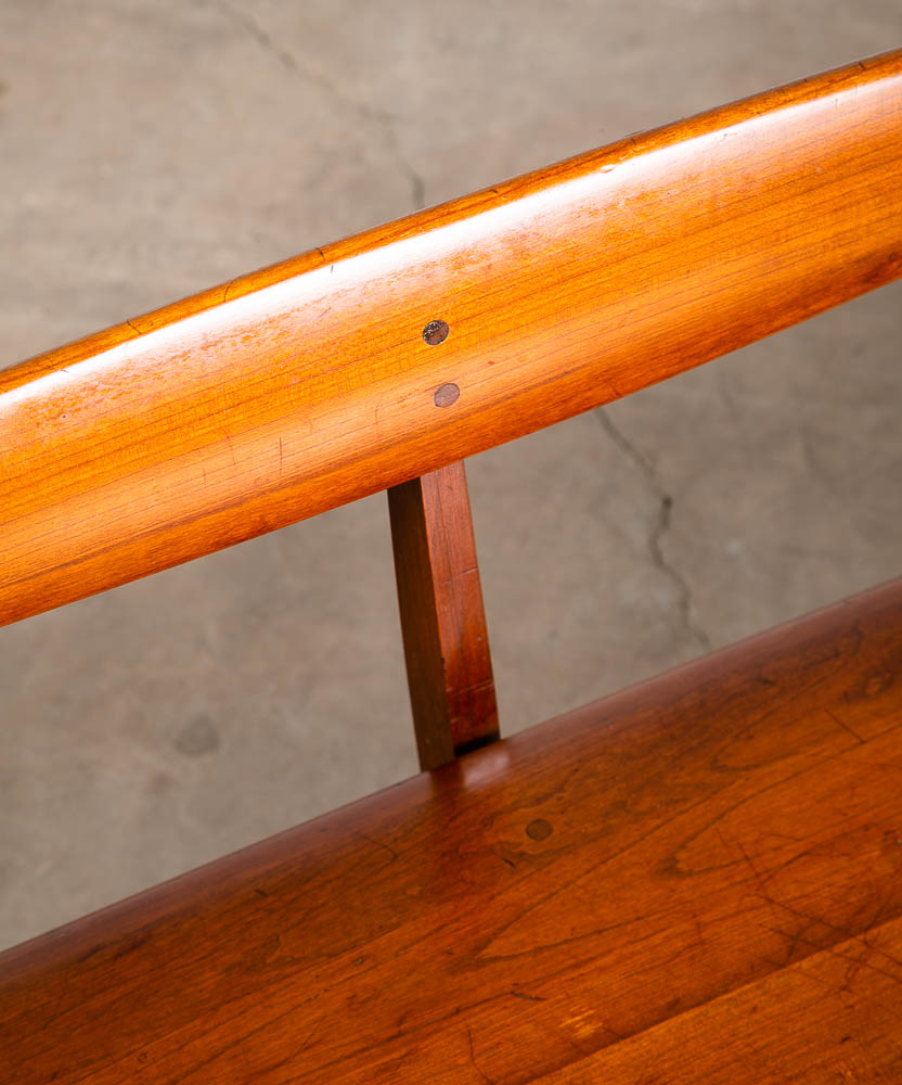 Mid Century Modern Bench Solid Cherry Stewart MacDougall Kipp Stewart Winchendon - Image 8