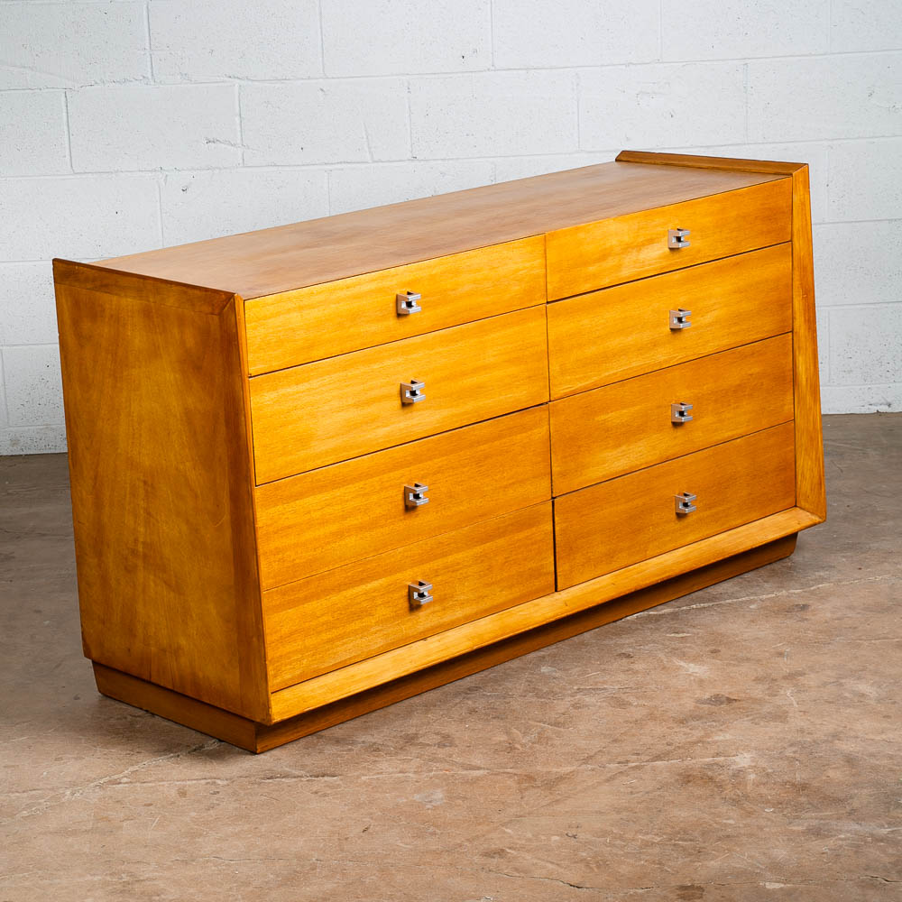 Mid Century Modern Dresser Credenza American Martinsville Walnut 8 Drawer Mcm - Image 8