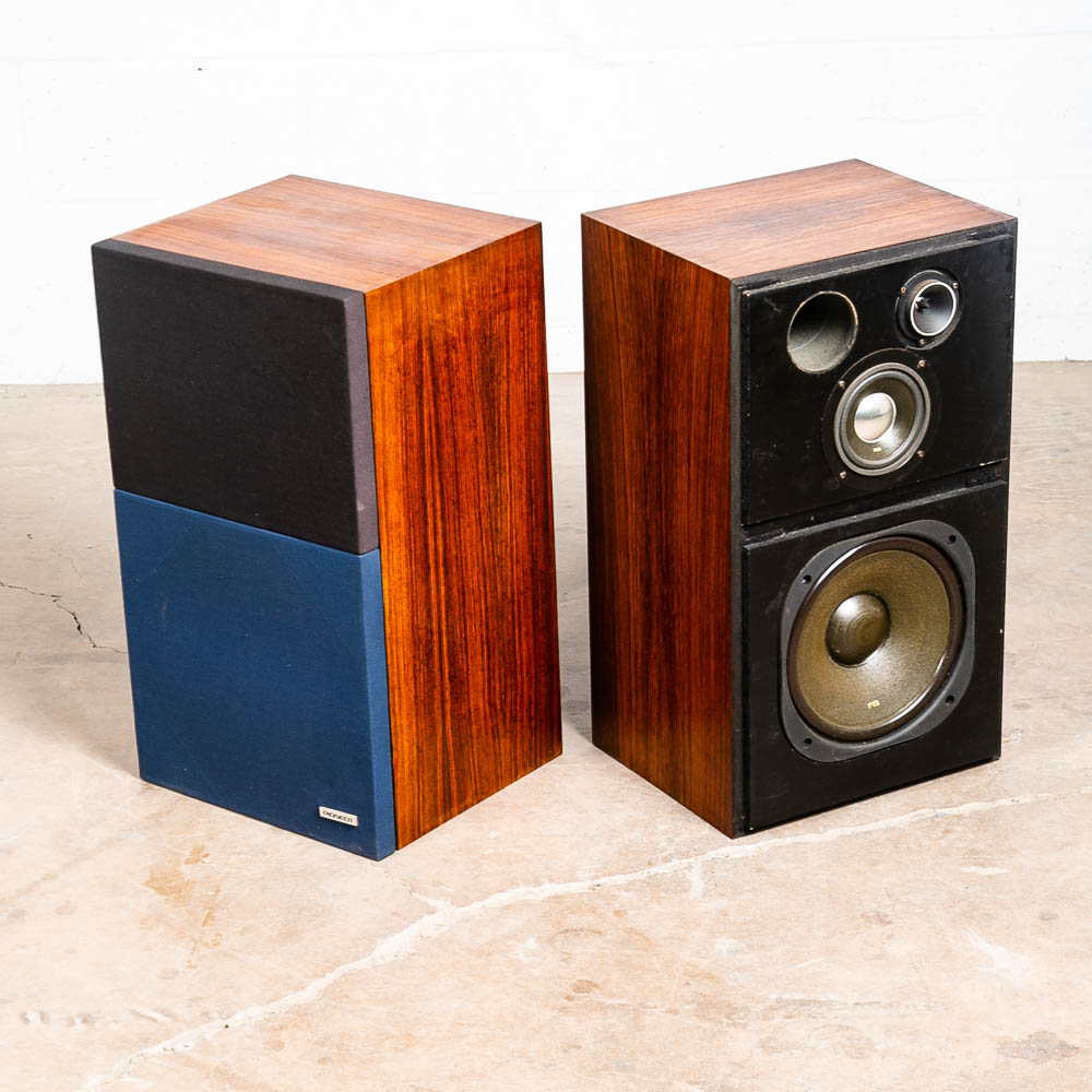 Mid Century Modern Vintage Speakers Pioneer CS-R500 Pair Rosewood Mcm Set AS IS - Image 4