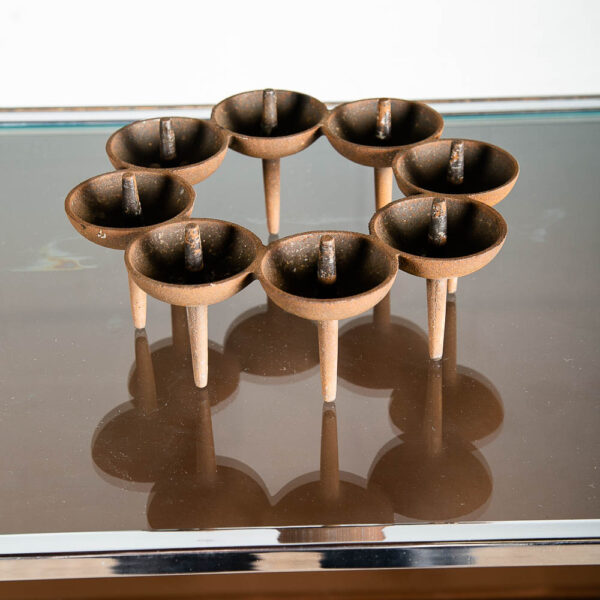Mid Century Danish Modern Candleholder Dansk Börje Rajalin Metal Cast Iron Mcm - Image 2