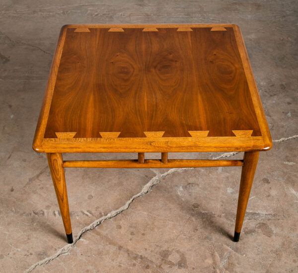 Mid Century Modern End Table Lane Side Walnut Coffee Vintage Square Acclaim NM - Image 2