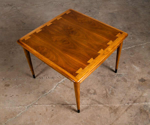 Mid Century Modern End Table Lane Side Walnut Coffee Vintage Square Acclaim NM
