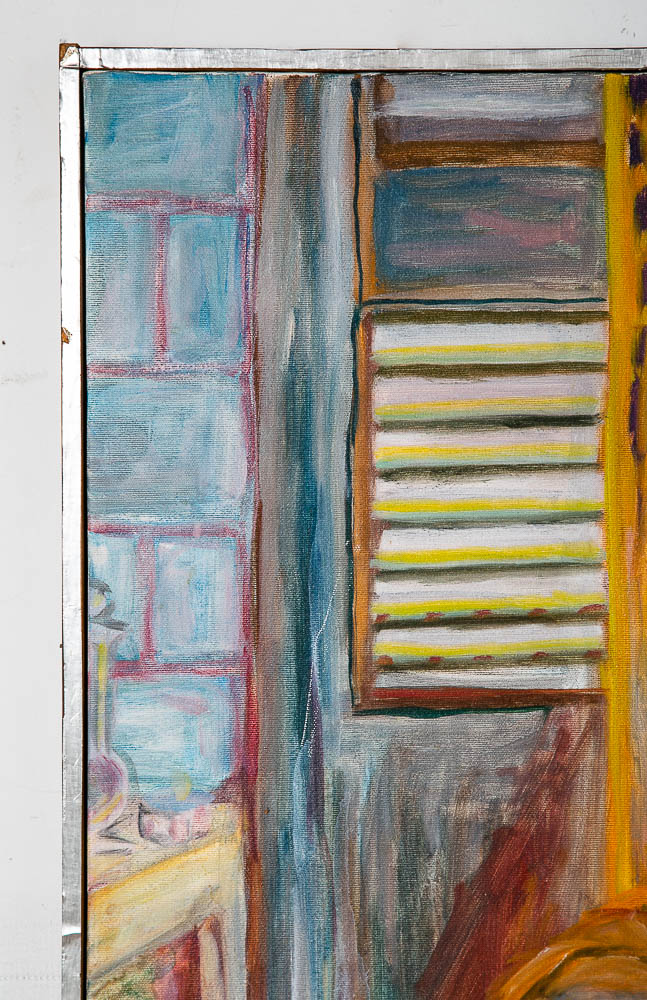 Mid Century Modern Painting Abstract Nude Female Original Art Artist Woman Colorful Mcm Bright - Image 6