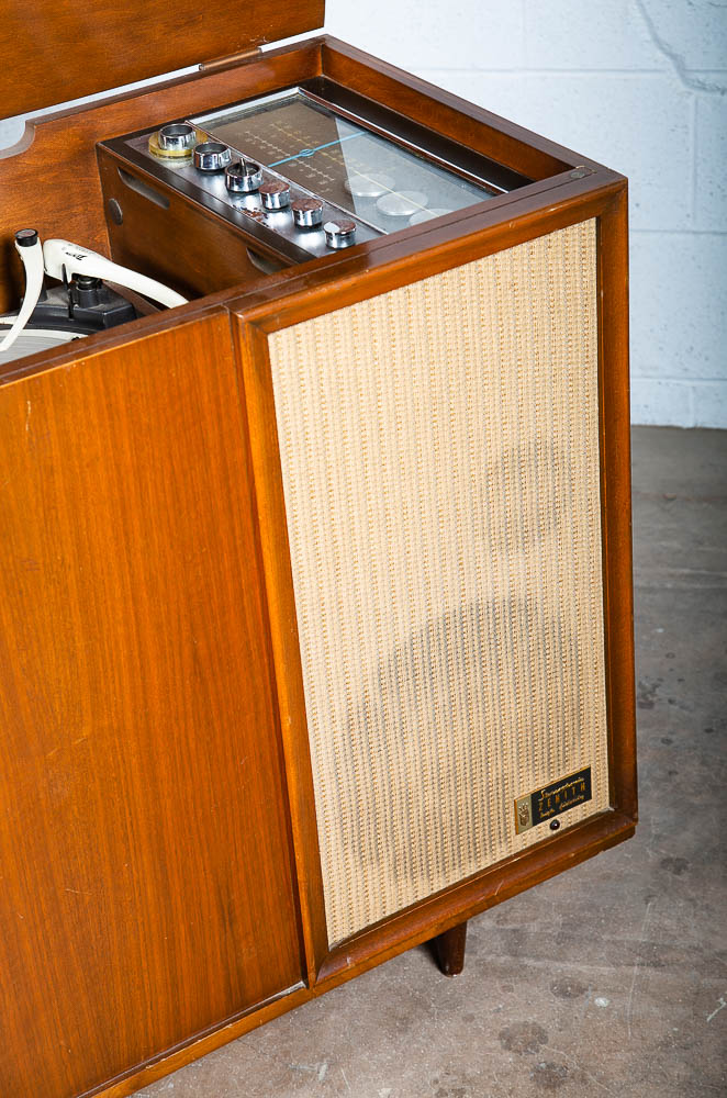 Mid Century Modern Stereo Console Credenza Record Player Hifi Radio Zenith Mcm - Image 11