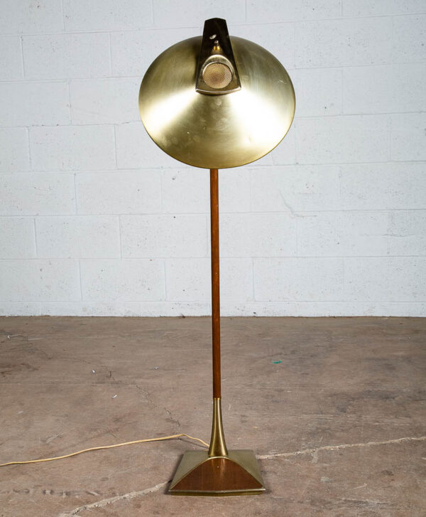 Mid Century Modern Floor Lamp Light MCM Brass Gold Gerald Thurston Lightolier NM - Image 3