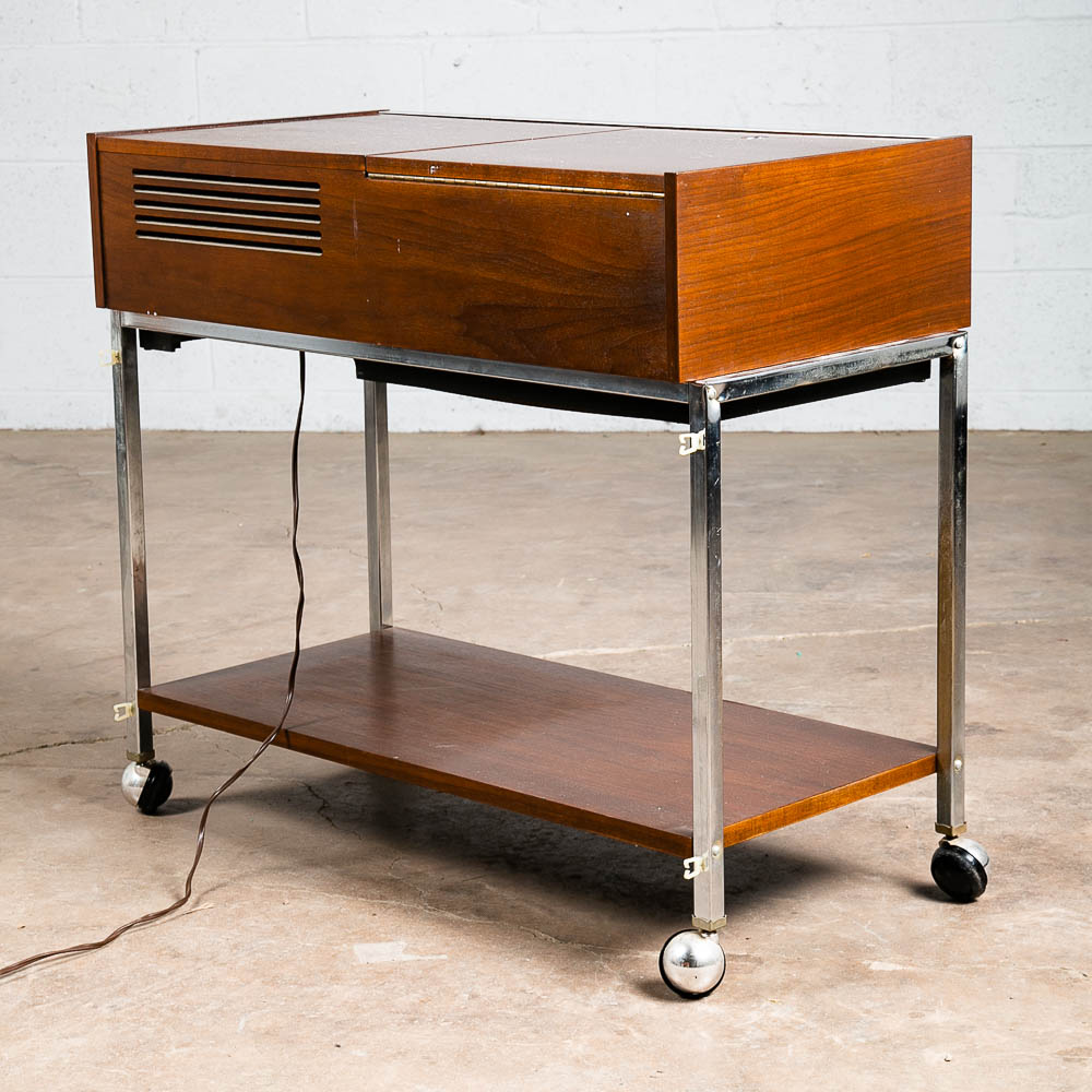 Mid Century Modern Stereo Console Clairtone Project T11-G3 Walnut Cart Hifi 1966 - Image 5