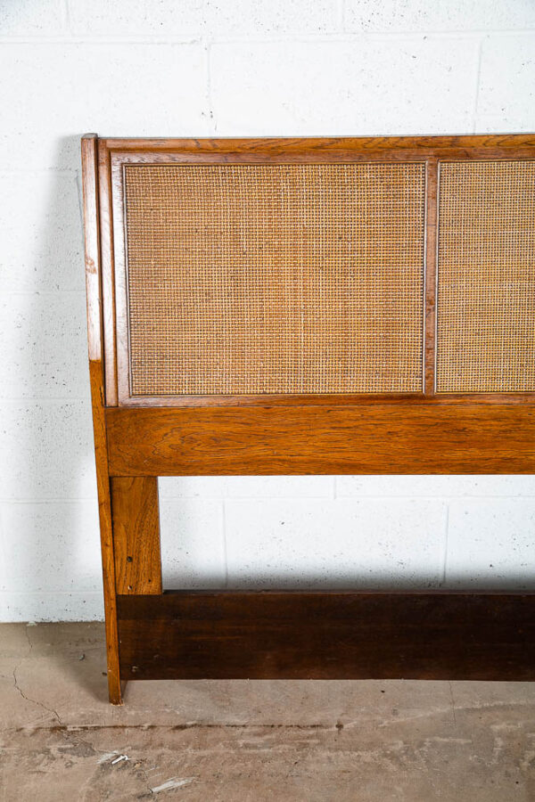 Mid Century Modern Headboard Bed Frame King Size Founders Cane Jack Cartwright - Image 10