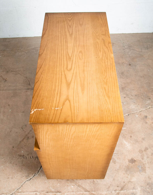 Mid Century Modern Highboy Dresser Solid Wood 5 Drawers Ash LA Period Furniture - Image 5