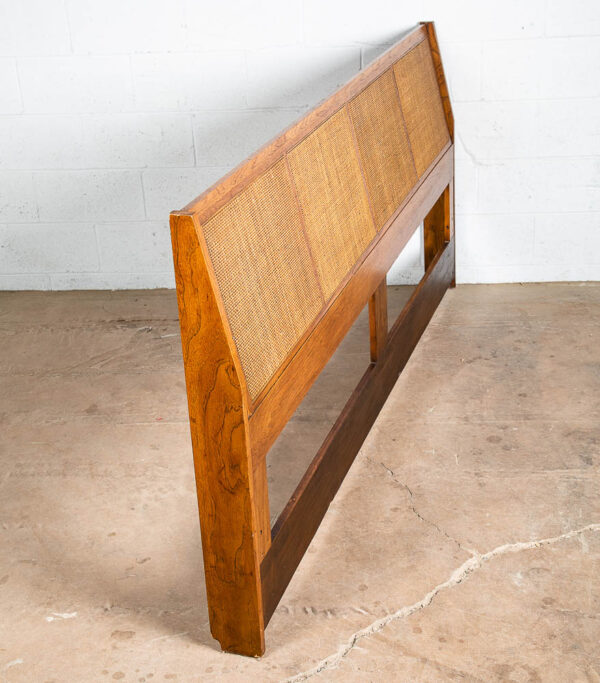 Mid Century Modern Headboard Bed Frame King Size Founders Cane Jack Cartwright - Image 4