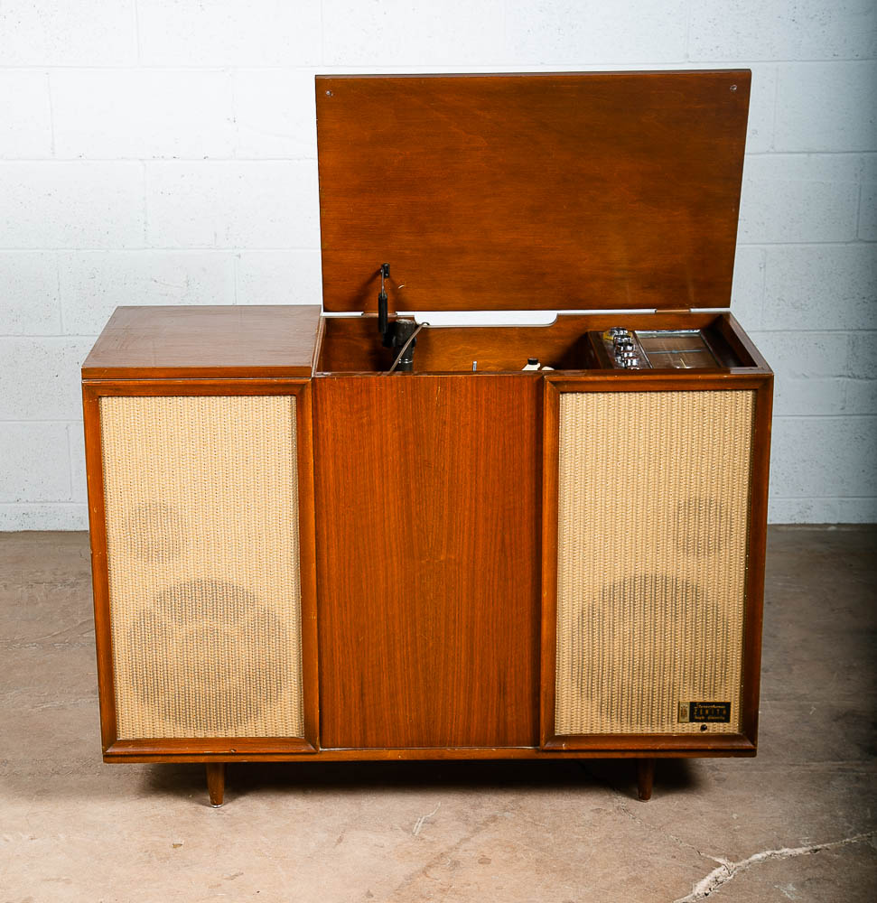 Mid Century Modern Stereo Console Credenza Record Player Hifi Radio Zenith Mcm - Image 3