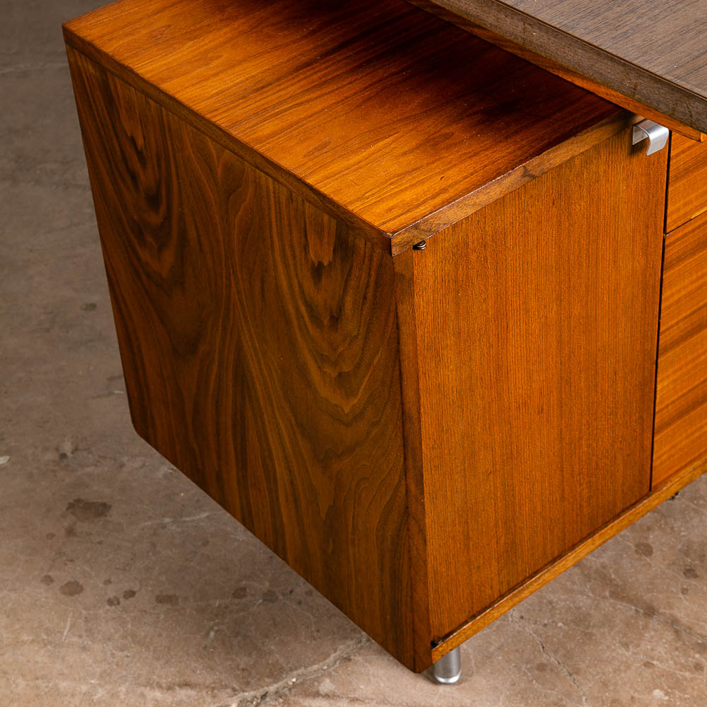 Mid Century Modern Desk Executive George Nelson Herman Miller Credenza Walnut NM - Image 10