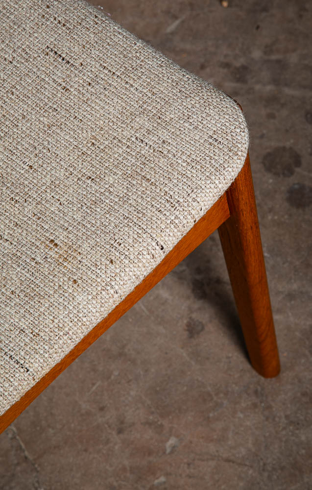 Mid Century Danish Modern Dining Chair Solid Teak White Findahls Denmark Vintage - Image 9