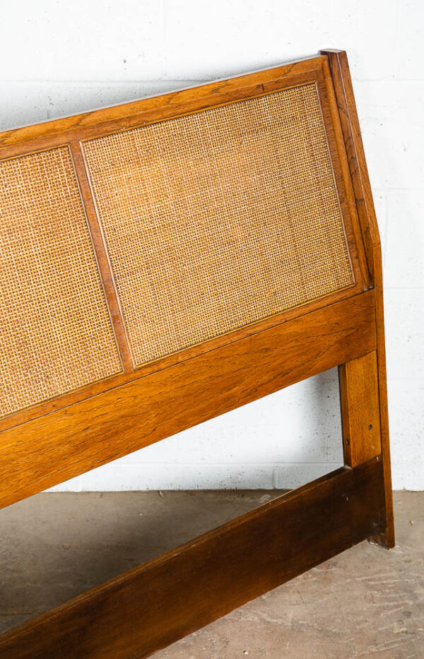 Mid Century Modern Headboard Bed Frame King Size Founders Cane Jack Cartwright - Image 6