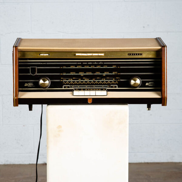 Vintage Philips Bi Ampli Radio Receiver Tube Amp Am/Fm Hifi AS IS Holland Table - Image 2