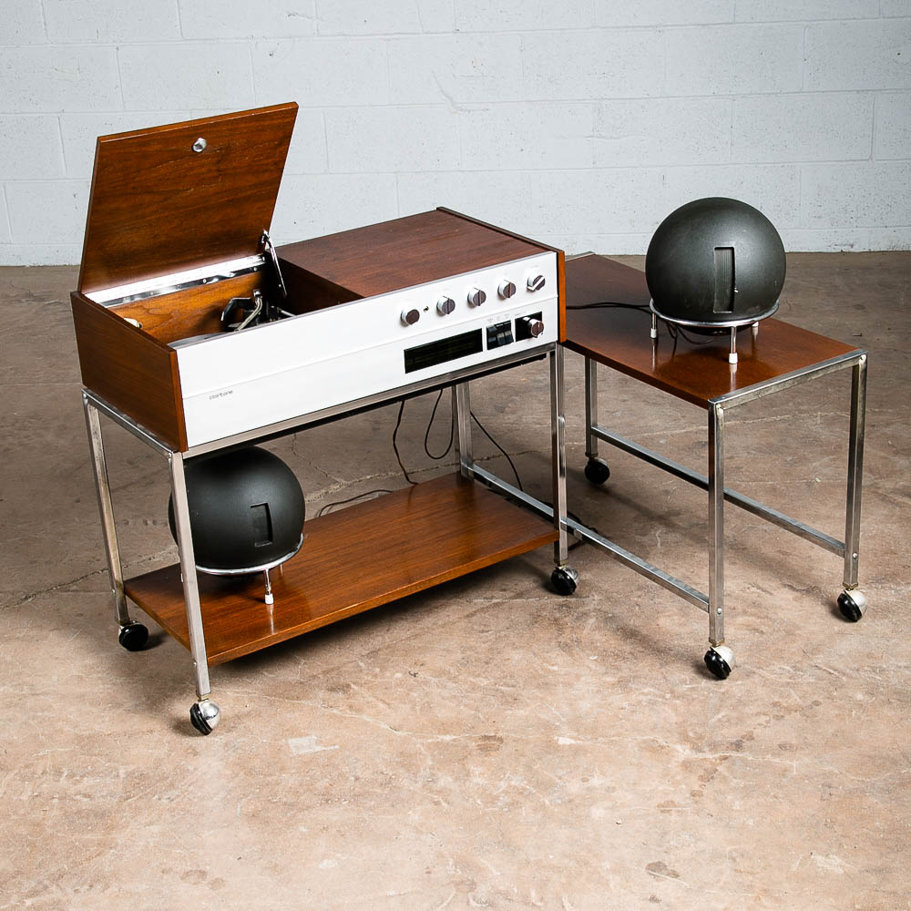 Mid Century Modern Stereo Console Clairtone Project T11-G3 Walnut Cart Hifi 1966 - Image 2