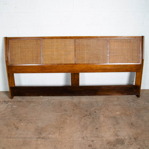 Mid Century Modern Headboard Bed Frame King Size Founders Cane Jack Cartwright - Image 3