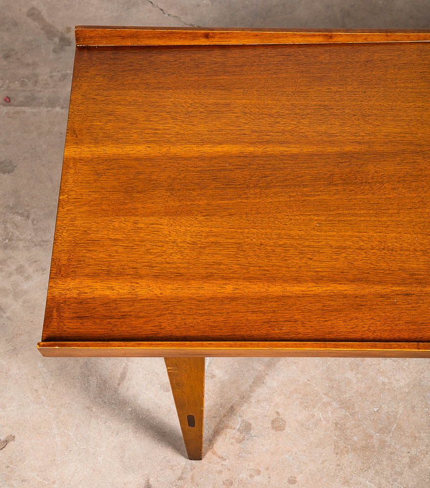 Mid Century Modern Coffee Table Lane Rosewood Inlay Vintage Surfbaord Walnut - Image 8