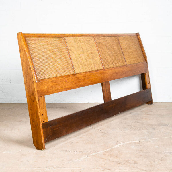 Mid Century Modern Headboard Bed Frame King Size Founders Cane Jack Cartwright - Image 5