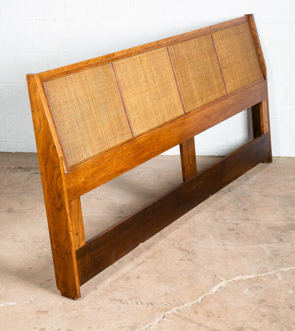 Mid Century Modern Headboard Bed Frame King Size Founders Cane Jack Cartwright - Image 2