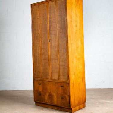Mid Century Modern Highboy Dresser Founders Jack Cartwright Tall Cane Vintage