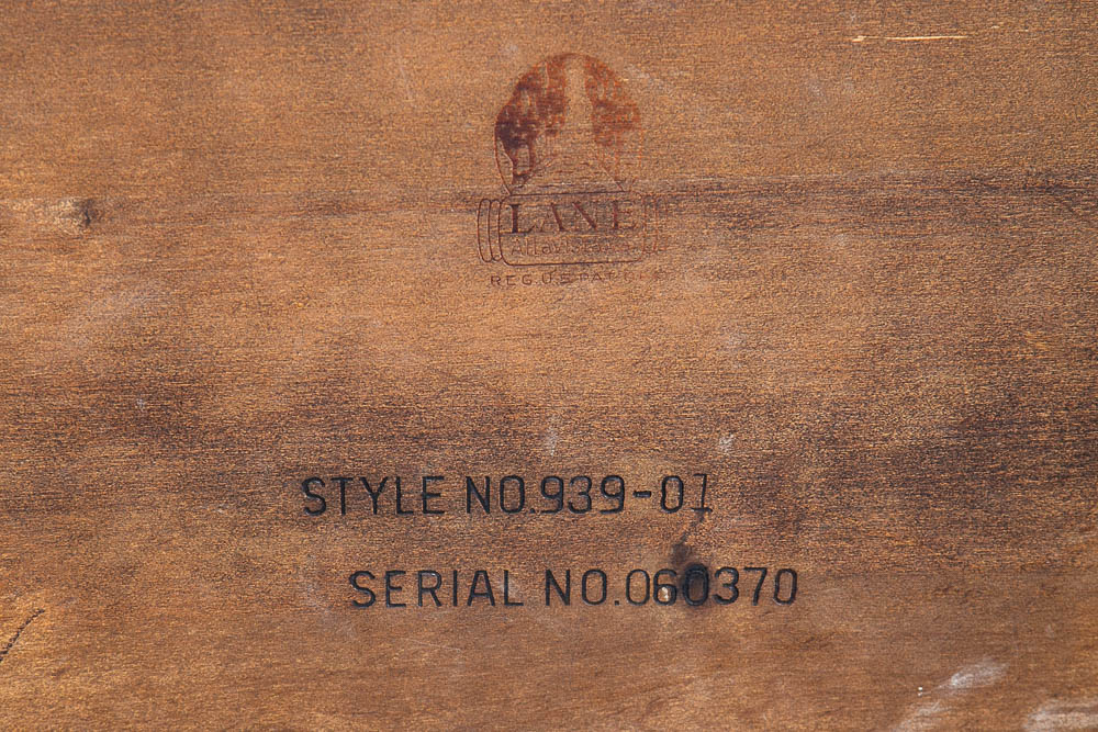 Mid Century Modern Coffee Table Lane Rosewood Inlay Vintage Surfbaord Walnut - Image 11