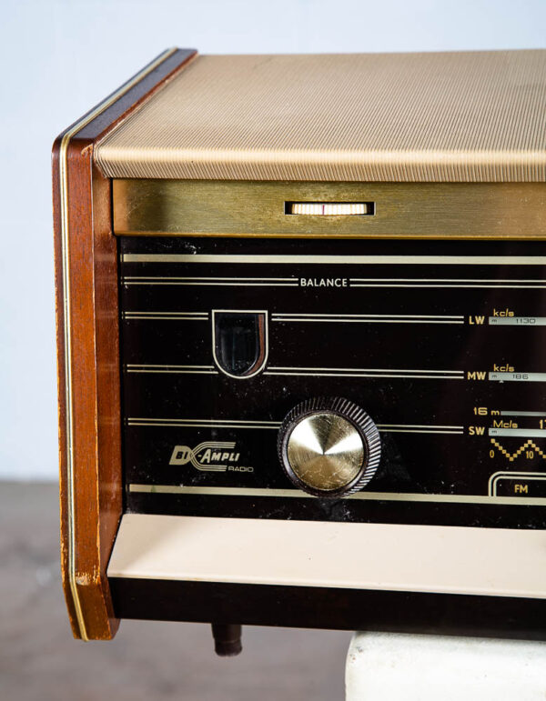 Vintage Philips Bi Ampli Radio Receiver Tube Amp Am/Fm Hifi AS IS Holland Table - Image 9