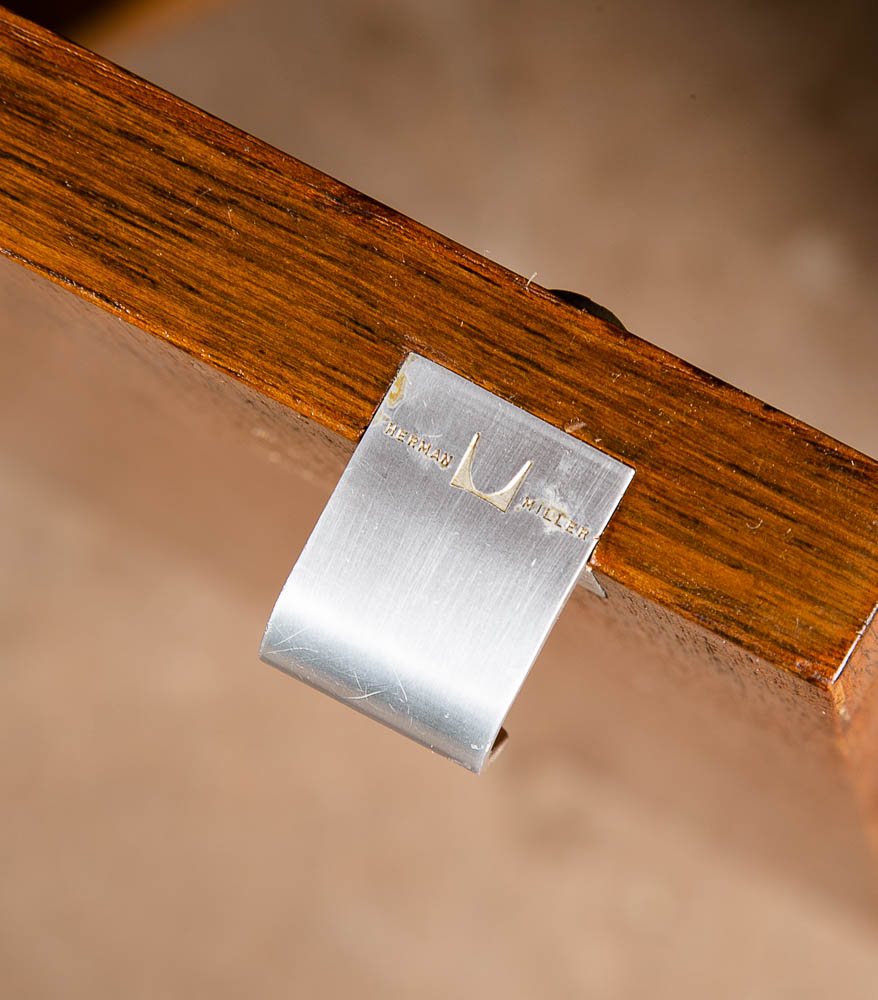 Mid Century Modern Desk Executive George Nelson Herman Miller Credenza Walnut NM - Image 11