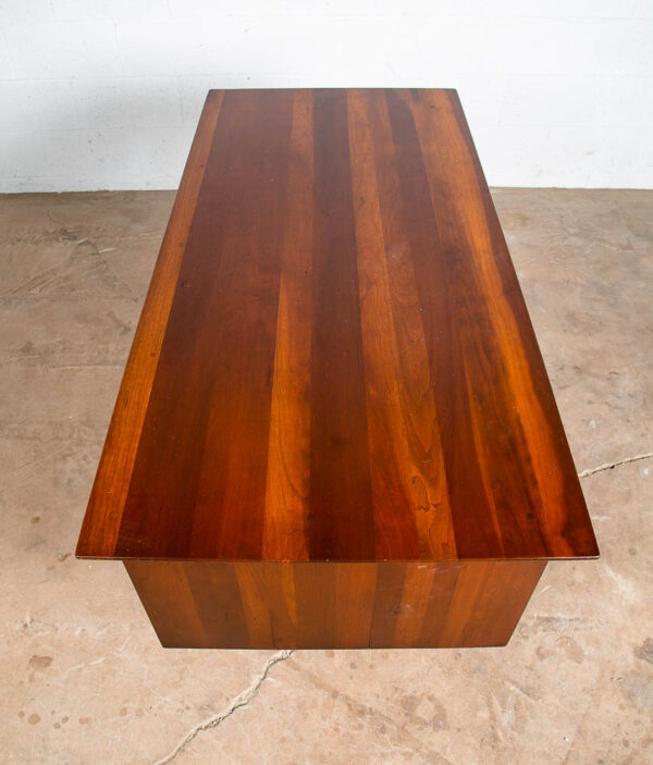 Mid Century Modern Desk Willett Solid Cherry Office 4 Drawers Vintage Danish Mcm - Image 4
