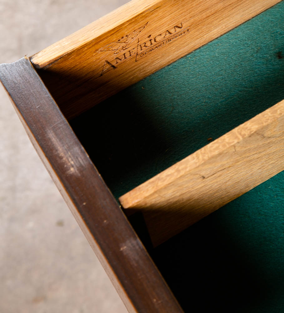 Mid Century Modern Credenza China Cabinet American Martinsville Dania Drawers - Image 8