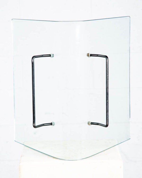 Mid Century Modern Magazine Rack Holder Glass Metal Vittorio Livi Fiam Italia - Image 4
