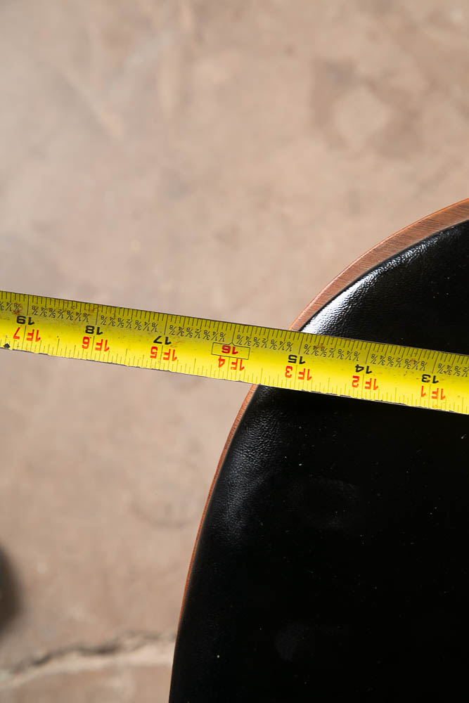 Mid Century Modern Lounge Chair Swivel Metal Base Swivel Black Walnut Cherner - Image 9