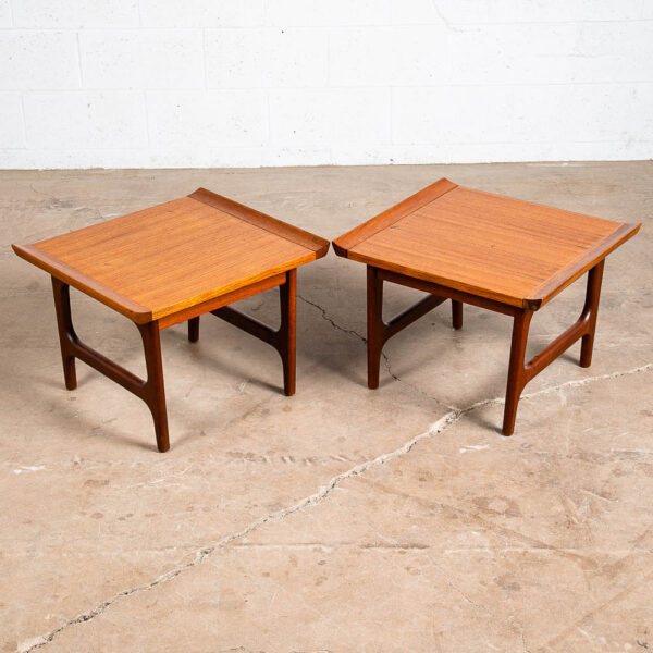 Mid Century Danish Modern End Tables Nightstands Solid Teak Japan Side Square - Image 3