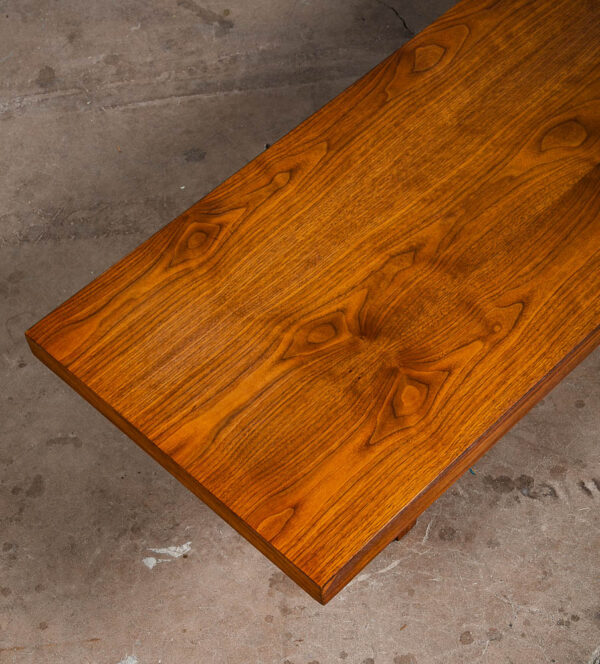 Mid Century Modern Coffee Table Walnut Bench Milo Baughman Thayer Coggin Low Mcm - Image 7
